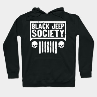 black jeep society jeep Hoodie